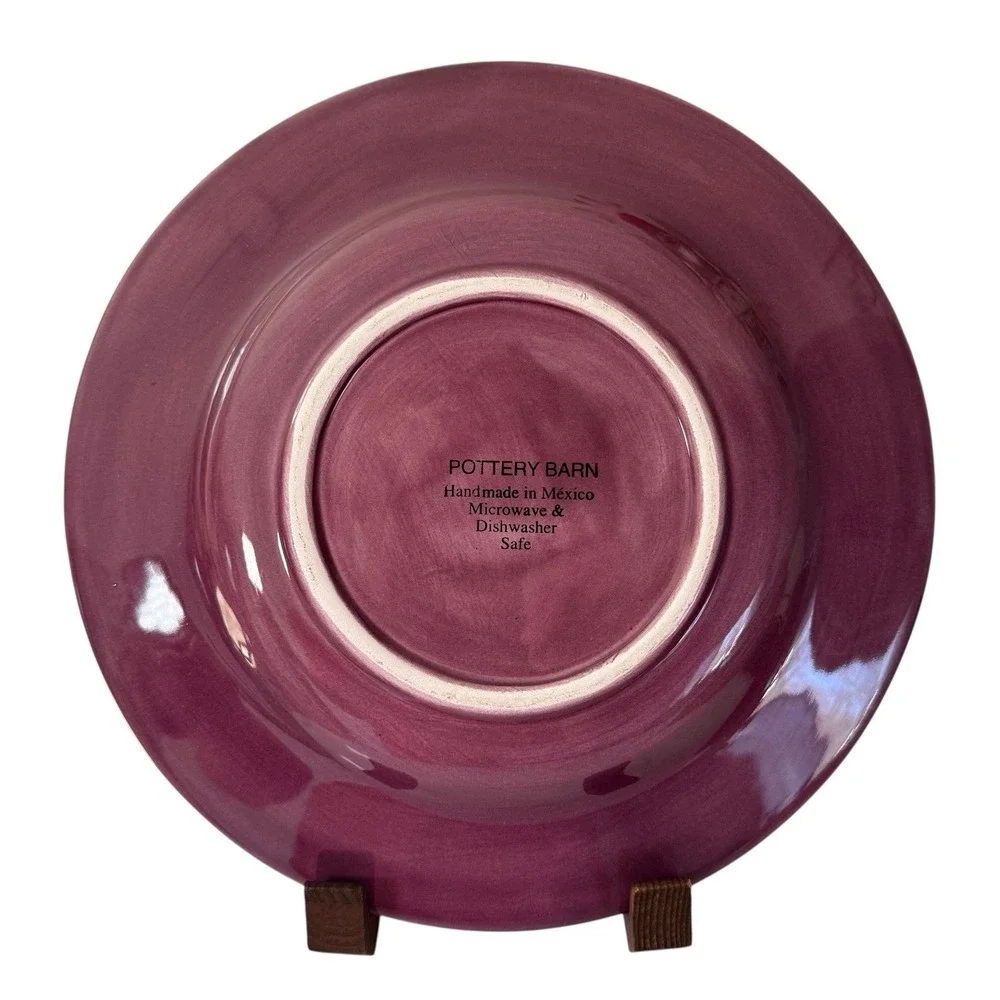 Pottery Barn Sausalito Plum Dinner Plates Set of 2 - 12